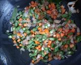 A picture of step 1 of Egg poha.