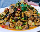 รูปขั้นตอนการทำที่ 5 ของ ผัดเผ็ดเอี่ยน
