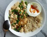 嫩豆腐糙米蓋飯的食譜步驟1照片