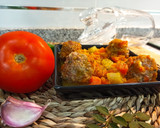 Foto del paso 3 de la receta: Albóndigas de carne 🍲 en salsa de verduras y verduras al vapor
