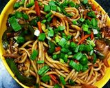 A picture of step 18 of Hakka noodles.