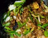 A picture of step 8 of Mangolian Beef.