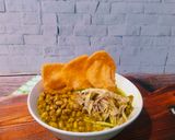 Foto langkah ke 5 dari resep Bubur Ayam Kuah Kuning.