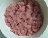 A picture of step 2 of Seekh kabab.