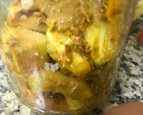 A picture of step 4 of Instant Mango pickle.
