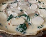 Une image de l'étape 4 de Tarte épinard, truite fumée et chèvre.