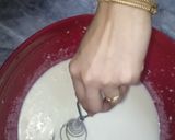 A picture of step 1 of Creamy dahi Bondi.