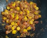 A picture of step 5 of Baby corn sabzi.