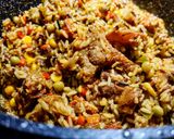 Foto del paso 7 de la receta: MEZCLA DE Arroces con Chorizo Oreado y Tocino de Cerdo🐽...!