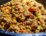Foto del paso 7 de la receta: MEZCLA DE Arroces con Chorizo Oreado y Tocino de Cerdo🐽...!