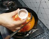 A picture of step 3 of Eid special peshawari chicken karahi.