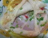 A picture of step 2 of Lemon lime basil chilli roasted chicken with a lemon gravey.