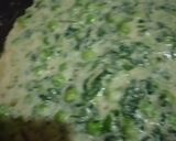 A picture of step 6 of Methi Matar Malai.