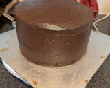 A picture of step 11 of Kinder bueno cake!.