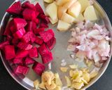 A picture of step 1 of Beetroot soup.