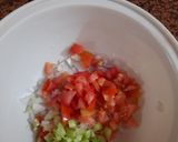 A picture of step 1 of Sprouts Chana salad.