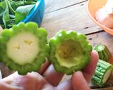 Foto langkah ke 1 dari resep Pare Tahu Jagung Kukus.