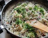 A picture of step 6 of Bhagar upma for fasting.