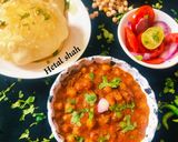 A picture of step 11 of Chole Bhature.