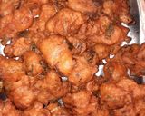 A picture of step 3 of Cauliflower manchurian.