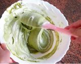 Une image de l'étape 11 de La recette du gâteau au chocolat matcha.
