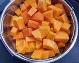 Une image de l'étape 1 de °Purée de courge aux marrons°.