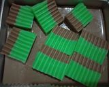 Foto langkah ke 2 dari resep Puding Coklat Pandan.