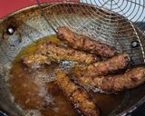 A picture of step 1 of Seekh kabab.