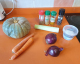 Foto del paso 1 de la receta: Crema de calabaza ligera y especiada 🎃