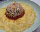 Foto langkah ke 7 dari resep Omuraisu anime style Pirate Straw Hat One Piece Inspired.