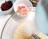 Foto del paso 1 de la receta: Biscotti de pistacho, arándanos, avellanas y papaya