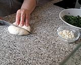 Foto del paso 8 de la receta Pan Árabe con relleno de espinacas y queso