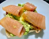 A picture of step 4 of Avocado and Smoked Salmon Toast.