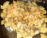 A picture of step 3 of Puri Bhaji.