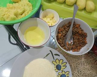 Kroket Sapi langkah memasak 4 foto