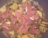 Foto del paso 3 de la receta: Conejo con alcachofas patatas y jamón
