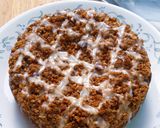 A picture of step 7 of Streusel coffee cake.