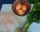 A picture of step 1 of Fish fried egg.