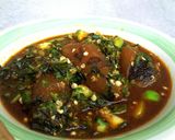 A picture of step 8 of Okra and Garden Egg Soup.