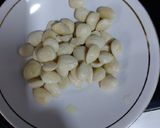 A picture of step 1 of Almonds and sabja sharbat.
