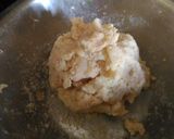 A picture of step 1 of Aloo kathal chop.