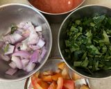 A picture of step 1 of Avocado Bhujiya with Laccha Paratha.