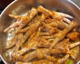 A picture of step 2 of Chicken feet.