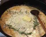 Tejszínes lazacfilé puliszkával recept fázis 6 fotója