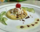 Foto langkah ke 3 dari resep Pancake ice cream roka.