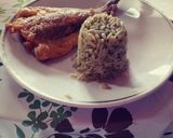 Foto del paso 6 de la receta: Arroz al perejil con pescado frito (batido suave)