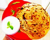 A picture of step 5 of Malabar Paratha.