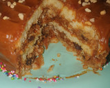 Foto del paso 3 de la receta: Torta de Vainilla con Dulce de Leche y Chips de Chocolate 🍰