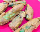 A picture of step 6 of Bhindi Fritters.