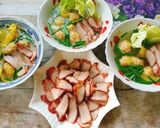 Hình bước làm 8 của món Hoành thánh thịt xá xíu